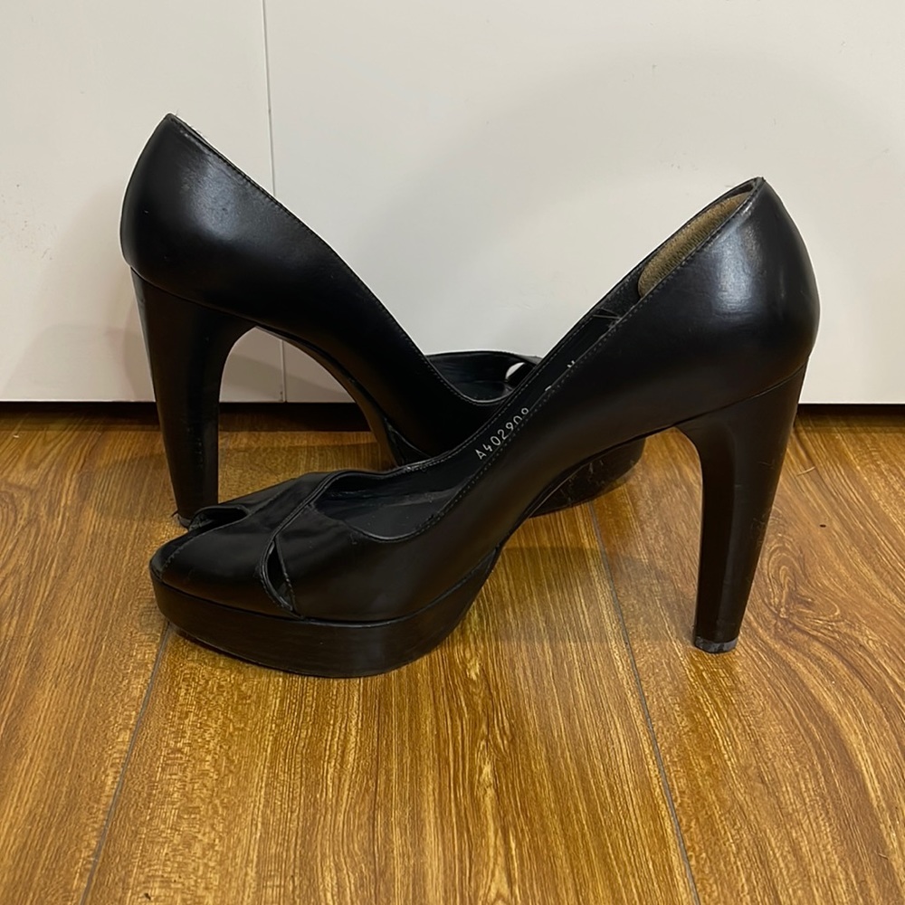 Black Stuart Weitzman platform heels
